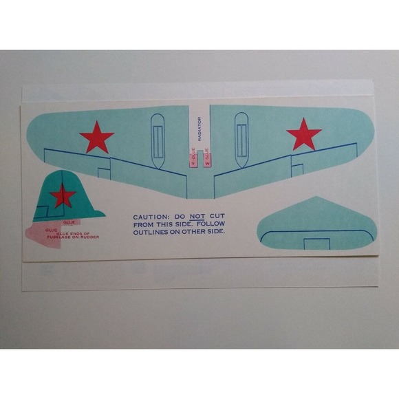 Airplane Toy Vintage Jack Armstrong Tru-Flite Model Russian Stormovik GM Cereal - Picture 10 of 10